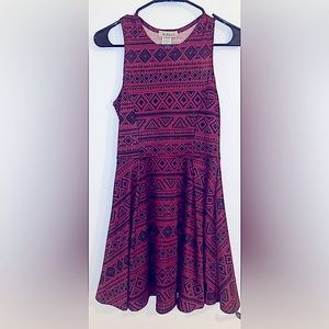 Aztec print Fit & Flare Dress